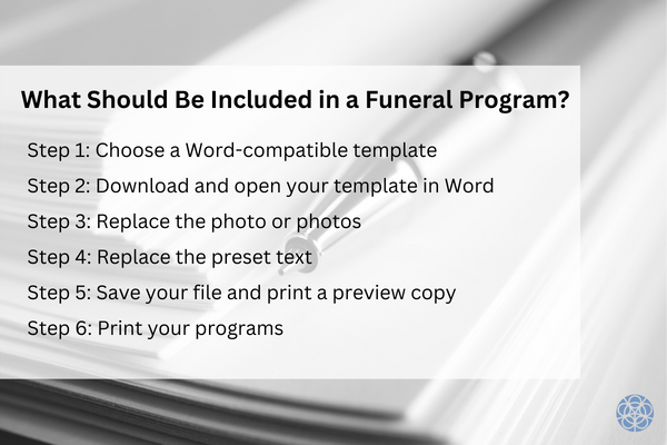 How to Make a Funeral Program on Word